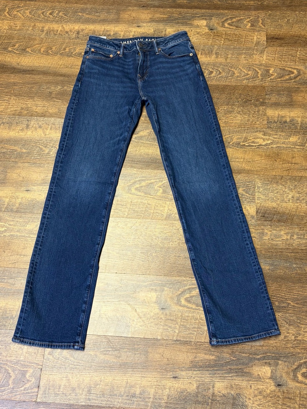 American Eagle Original Bootcut Jeans Mens 30x36(34) Airflex + Blue Denim